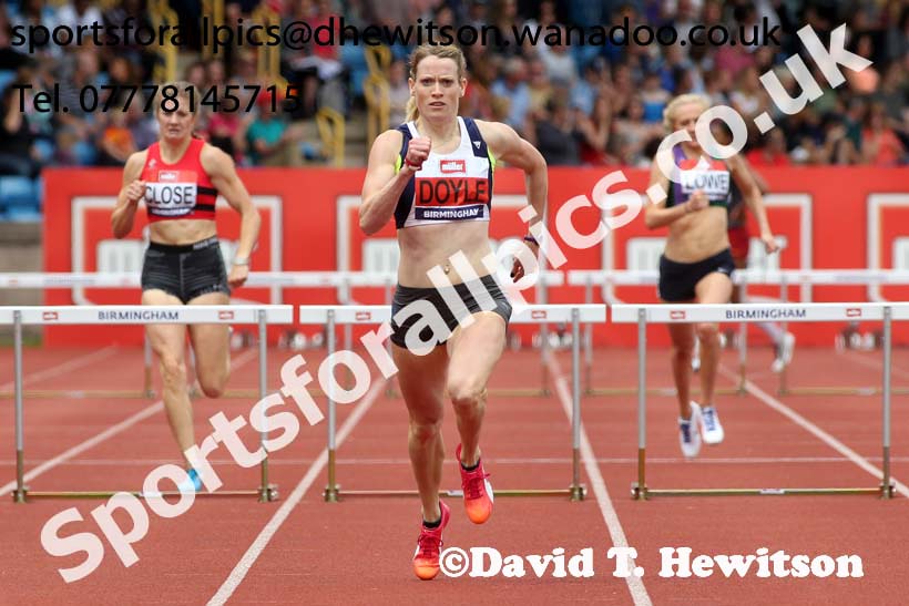 Womens 400 metres hurdles, British Championships, Birmingham. Photo: David T. Hewitson/Sports for All Pics